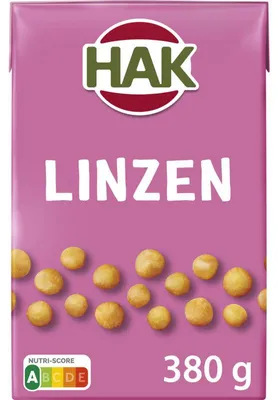Immagine prodotto di Hak Lentils 380g – lenticchie precotte e ricche di proteine per pasti veloci