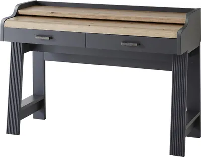 Produktbild von Sekretär Bürotisch Konsolentisch Büromöbel Schreibtisch Büro Tisch "Jillana I" Graphit / Artisan Eiche