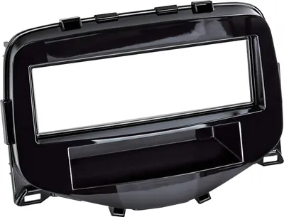 Image de Adaptateur de façade 1-DIN compatible avec Citroën C1 /Peugeot 108/ Toyota Aygo noir