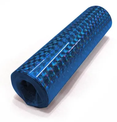 Produktbild von 1 Rolle Papier Luftschlangen hellblau metallic holografisch