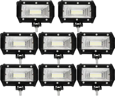 Produktbild von Greenmigo 8X LED Arbeitsscheinwerfer 72W Zusatzscheinwerfer IP67 Wasserdicht Offroad Scheinwerfer 12V 24V Auto Arbeitslicht