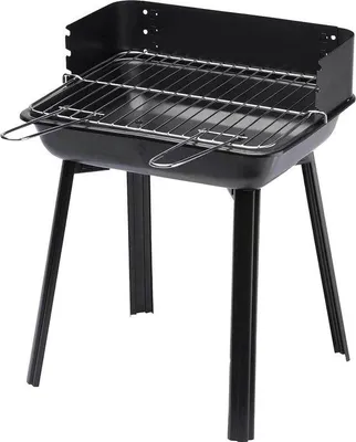 Image de Barbecue au charbon noir avec grille réglable