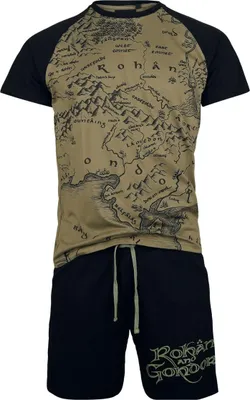 Produktbild von Der Herr der Ringe Schlafanzug Herren Rohan And Gondor multicolor L