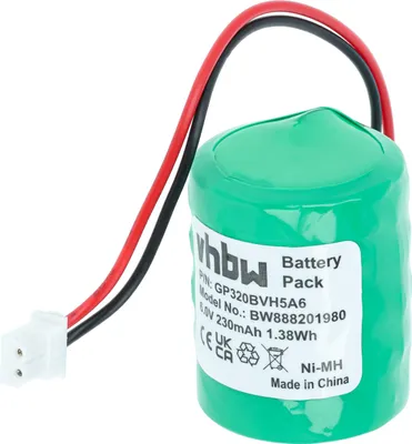 Produktbild von vhbw Akku Ersatz für Honeywell GP250BVH5A6, CP300H, GP320BVH5A6 für Alarmanlage, Alarmsystem (230 mAh, 6 V, NiMH)