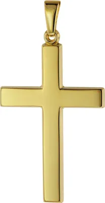 trendor 75541 Kreuz-Anhänger für Herren 28 mm Gold 333 / 8K 1