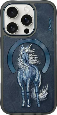 Image de Etui Nimmy Magnetic Fantasy Animal Magsafe Na Iphone 16 Pro Max - Niebieskie