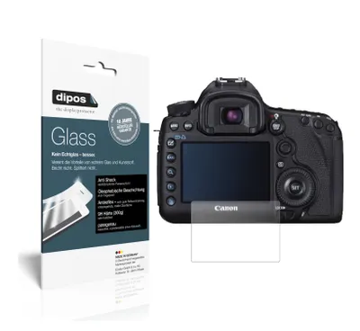 Produktbild von 2x Schutzfolie für Canon EOS 5D Mark III matt - Anti-Shock 9H Folie dipos Glass Kunststoffglas