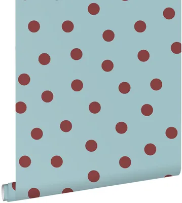 Zdjęcie produktu dla ESTAhome Tapeta kropki niebieskimIczerwonym 50 x 900 cm