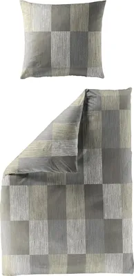 Produktbild von Bierbaum Bettwäsche beige 1x 135x200 cm + 1x 80x80 cm