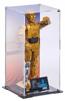 Image de Vitrine noire pour LEGO® 75398 Star Wars™ – C-3PO, avec fond imprimé