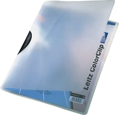 Produktbild von Cliphefter ColorClip A4 ca. 30 Blatt schwarz Packung mit 6 Stück