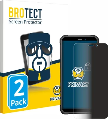 Produktbild von 2x BROTECT Sichtschutzfolie für Oukitel WP32 Pro Anti-Spy Privacy Sichtschutz Blickschutz Folie Blaulicht-Schutz