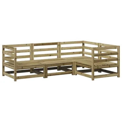 Produktbild von vidaXL 4-tlg. Garten-Sofagarnitur Kiefernholz Imprägniert