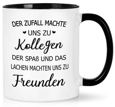 Afscheidscadeau-Tasse 320 ml Keramik Spruch Kollegen