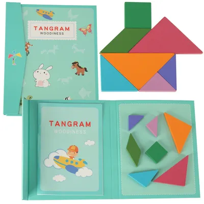 Immagine prodotto di Libro puzzle magnetico Blocchi tangram 3D