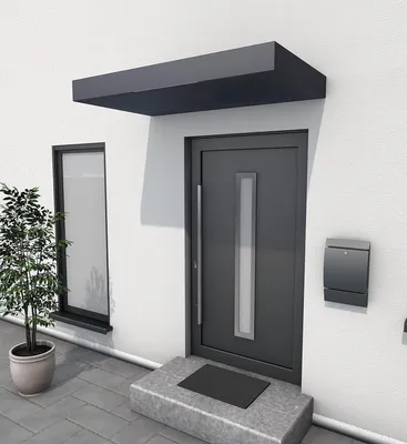 Zdjęcie produktu dla Daszek wejściowy Gutta BS antracyt 2000x900x145 mm