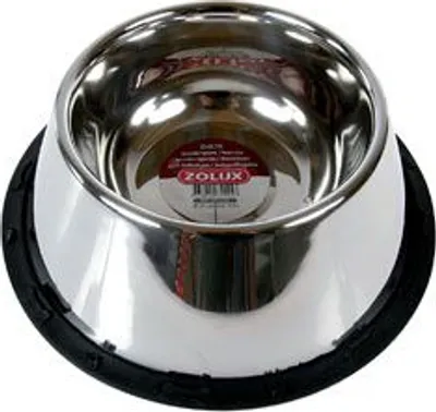 Produktbild von Zolux Schüssel Edelstahl auf Gummi für Spaniel 24 cm 0,95 l [475545]