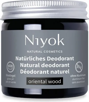 Produktbild von Niyok 2-in-1 anti-transpirante Deocreme "Oriental Wood" (40ml) Natürliches Deo ohne Aluminium, 24h Schutz vor Geruch & Schweiß, Deodorant Creme Unisex