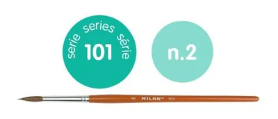 Obrázok produktu pre Školský štetec okrúhlej série 101, č. 2 miláno 80302