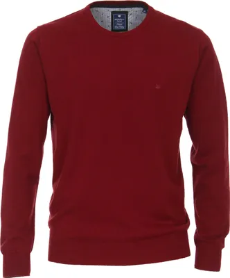 Produktbild von REDMOND Casual Herren Pullover Langarm Rundhals Dunkelrot 4XL