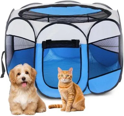 Obrázek produktu pro Boudička pro psy – 74 x 73 x 43 cm – modrá