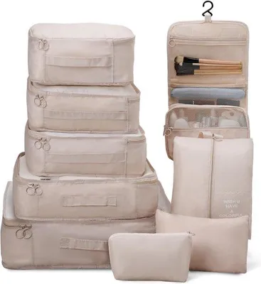 Produktbild von Famanu Kofferorganizer 9-teilig - für Handgepäck und Rucksäcke