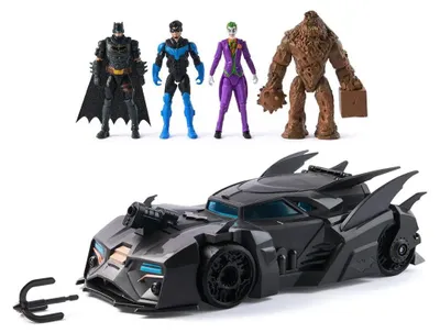 Obrázok produktu pre DC Comics Crusader Batmobile & Figures Set, Auto, 4 rok / roky, Plast, Čierna