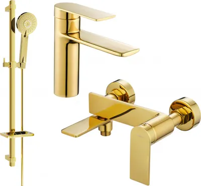 Produktbild von Mexen Zero DQ40 Badewannenset, Gold - 71103DQ40-50