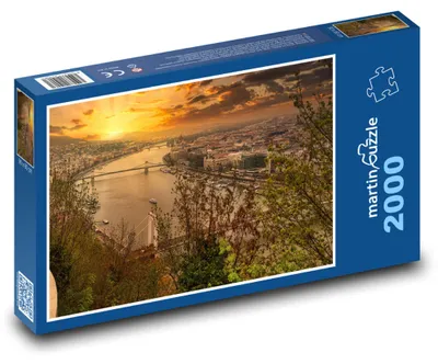 Obrázok produktu pre Puzzle 2000 Budapešť pri západe slnka - martinpuzzle