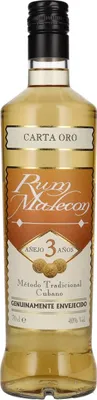 Image de Rum Malecon Añejo 3 Años Carta Oro 40% Vol. 0,7l