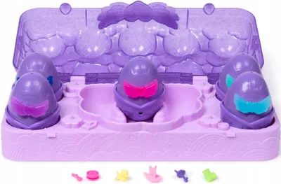 Produktbild von Hatchimals Alive Neon Rainbow Eierkarton Spielset - mit 5 selbstschlüpfenden Eiern und 11 Accessoires für fantasievollen Spielspaß, 5 Jahr(e), Mehrfarbig