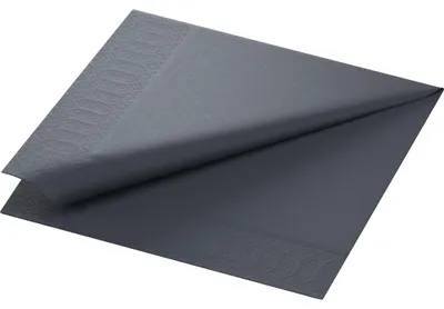 Zdjęcie produktu dla Duni Servietten schwarz 40x40cm 3lagig 250 Stück