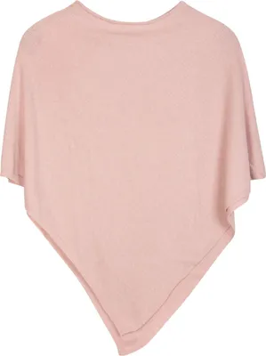Produktbild von styleBREAKER Damen Feinstrick Poncho in Unifarben, leicht asymmetrischer Schnitt, Ärmellos, Rundhals 08010042