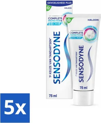 Produktbild von Sensodyne Zahnpasta Komplettschutz + Kühle Minze 75 ml - Vorteilspack - 5 Stücke
