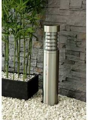 Heitronic Außenstandleuchte LED SATURN Gartenleuchte Standleuchte E27 Edelstahl