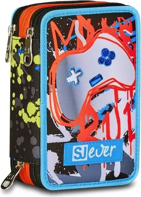 Obrázek produktu pro Kreativní Koníčky - Výtvarné Umění - Stacionární.kreslení - Omalovánky.seven.astuccio 3 Zip Sj Gang Rules Boy