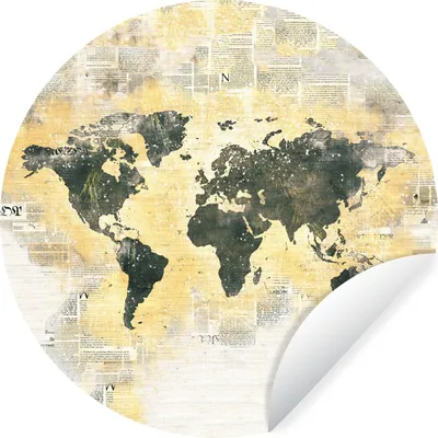 Produktbild von MuchoWow® - Tapetenkreis - Wandbild rund - Schlafzimmerdekoration - Wanddeko - runde Tapete - Kunst für zu Hause