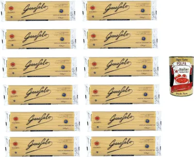 Produktbild von Spaghetti, 12er Pack (12 x 500 g) + Italian Gourmet Polpa 400g