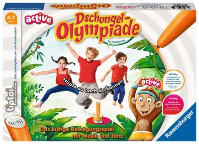 Produktbild von tiptoi® ACTIVE Dschungel-Olympiade Ravensburger 00075