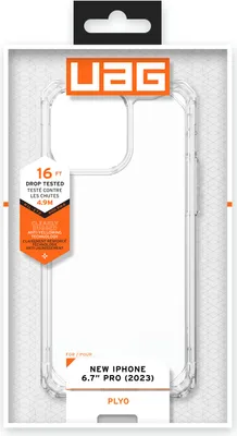 Produktbild von Urban Armor Gear 114310114343, Cover, Apple, iPhone 15 Pro Max, 17 cm (6.7"), Transparent