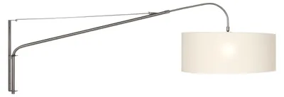Immagine prodotto di Lampada da parete - acciaio - Elegant Classy - metallo tessile - lampada d'atmosfera - E27 - 9328ST - Steinhauer