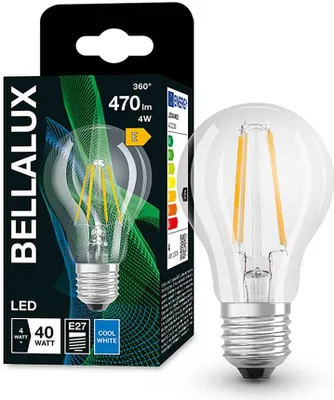 Immagine prodotto di Bellalux LED filamento A60 lampadina 4W = 40W E27 chiaro 470lm bianco neutro 4000K