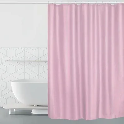 Produktbild von Unyqoos® Wasserabweisender Duschvorhang, antibakterielles Polyester, 180 x 200 cm, 12 rostfreie Metallösen & Kunststoffringe, pflegeleicht