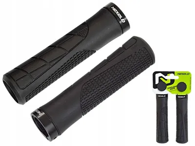 Produktbild von Nexelo Lenkergriffe Gummi Fahrrad Griffe 135mm Schwarz