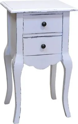 Produktbild von Casa Padrino Barock Kommode mit 2 Schubladen 40 cm - Jugendstil Landhaus Stil Möbel - Nachttisch Schrank