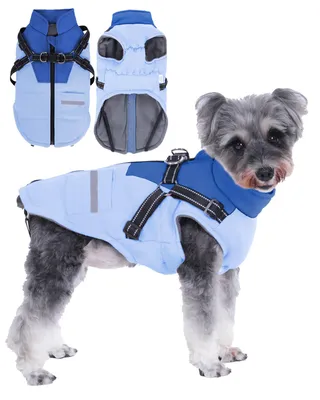 Hundemantel Winter, wasserdicht, mit Geschirr, für kleine bis große Hunde