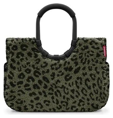 Zdjęcie produktu dla Reisenthel loopshopper L, Torba na zakupy, Czarny, Brązowy, Aluminium, Wzór, Wzór w kropki, 25 l