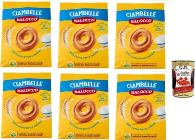 Produktbild von Balocco Ciambelle Kekse zum Frühstück 6x 700g biscuits cookies kuchen + Italian Gourmet polpa 400g