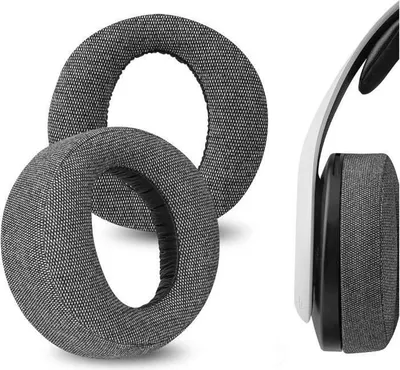 Obrázek produktu pro Náhradní lněné náušníky Comfort Linen pro bezdrátový headset Sony PlayStation 5 Pulse 3D, PS5 Pulse 3D šedé