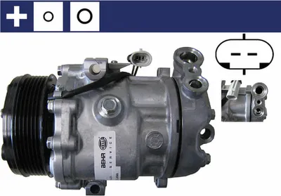 Produktbild von MAHLE ACP 83 000S SD6V12 Klimaanlage Klimakompressor PAG 46 R134a für OPEL Corsa D Schrägheck (S07) Corsa C Schrägheck (X01) Meriva A (X03) Astra G CC